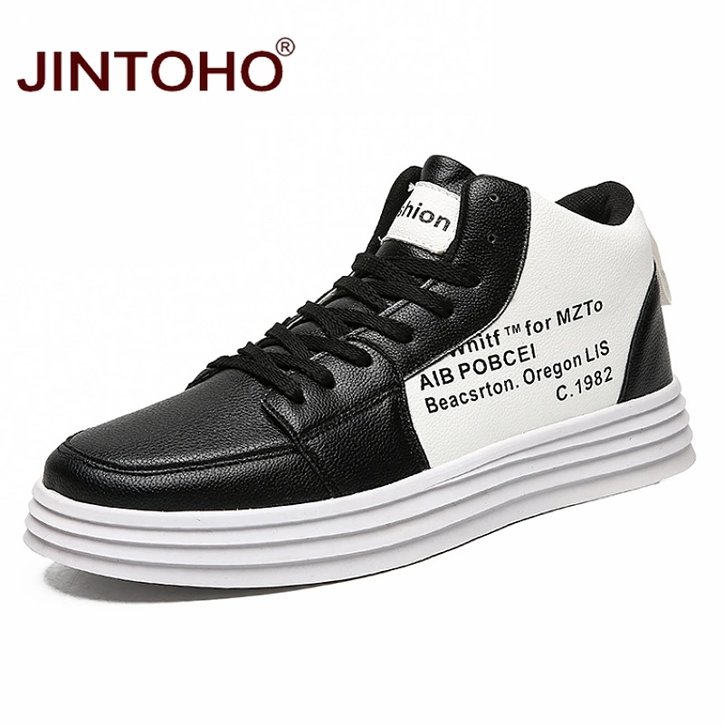 JINTOHO/Недорогая модная мужская зимняя обувь повседневные мужские кожаные ботинки