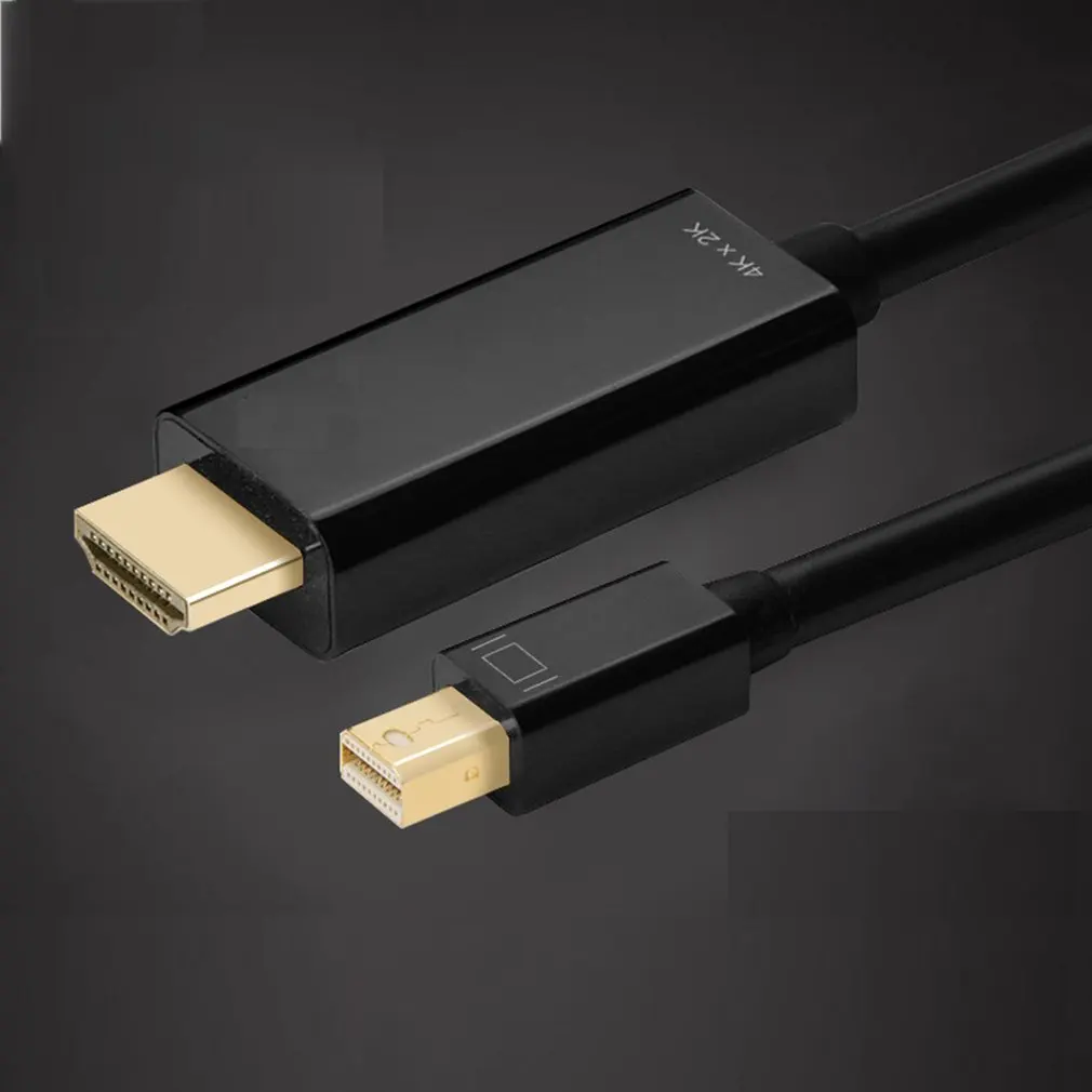 Display Mini DP to HDMI Cable Male to Male Adapter for Macbook Pro Air Projector Camera TV Support 4K*2K 3D