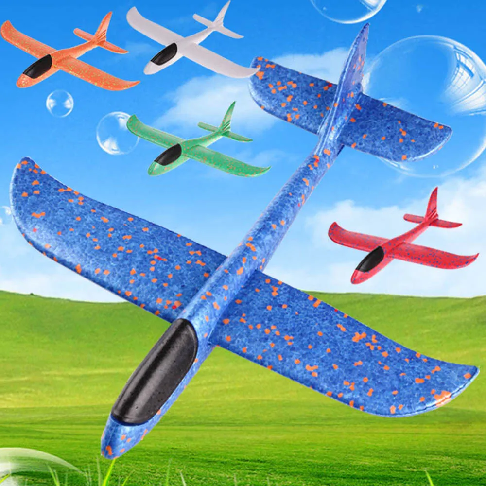 Quaslover 38*38 см 48*48 см Летающая модель планера игрушка, самолеты Летающая модель планера Пены Самолет игрушки для детских игр