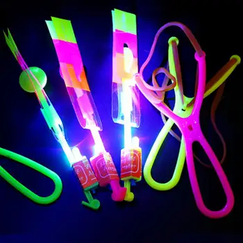 

Luminous Slingshot LED Light Catapult Arrows Flying Toys Children Kids Non-toxic Early Educational Toy