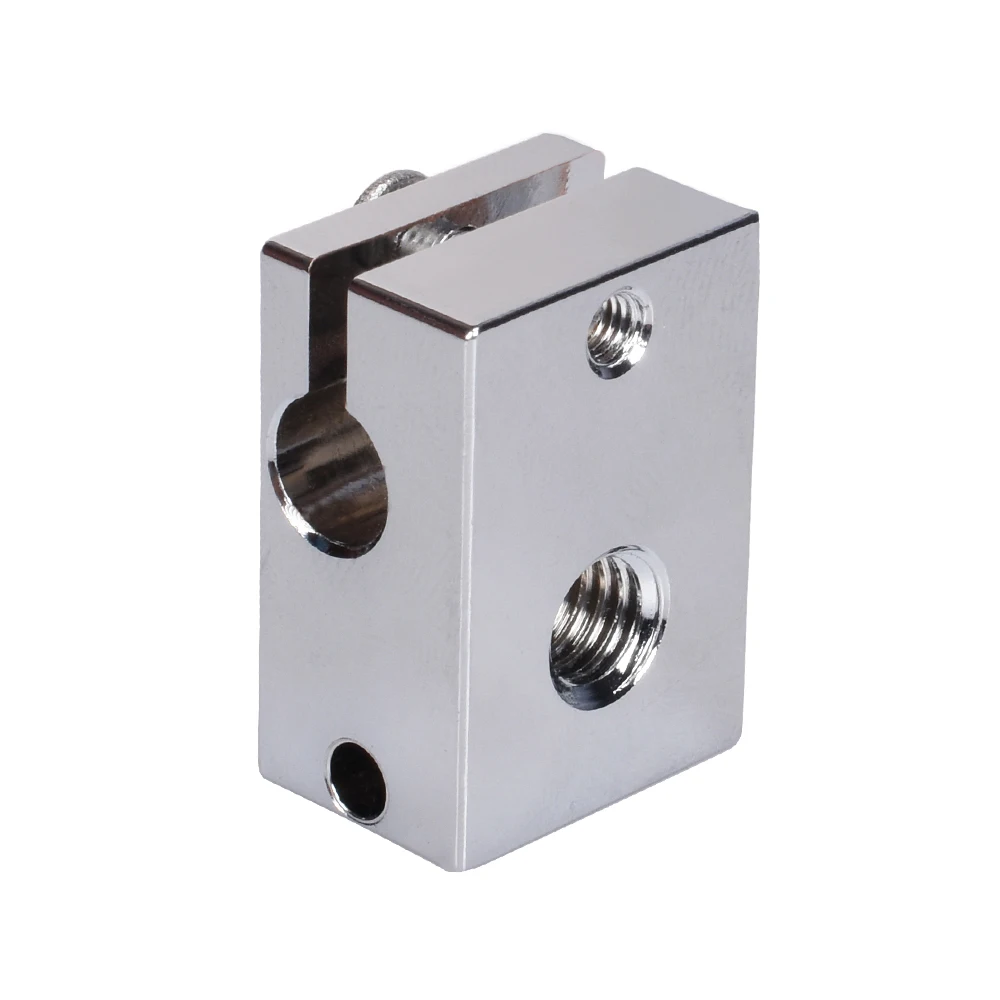 GmFive V6 тепловой блок покрытый медью для E3D V6 Hotend закаленная сталь V6 сопло нагреватель Блок сопло для 3d принтера части