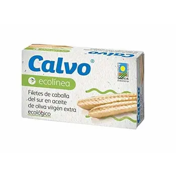 

Filetes de caballa del sur en aceite de oliva extra ecológico lata 63 g neto escurrido