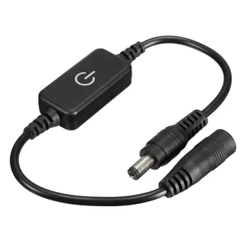 

Mini LED Dimmer Switch Controller Touch DC 12-24V For 5050 3528 Single Color Led Strip light Adjust Brightness Black