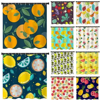 

New Shower Curtain Waterproof High Quality Patterned Fabric Shower Curtain Bathroom Screen With 12 Hooks for Bathroom Decoration
