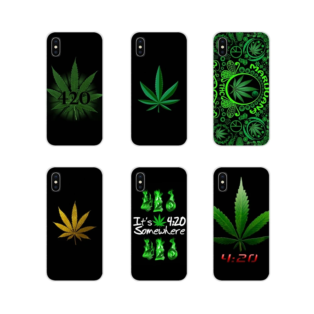 

Accessories Phone Cases Covers For Xiaomi Redmi 4A S2 Note 3 3S 4 4X 5 Plus 6 7 6A Pro Pocophone F1 420 Weed Leaves