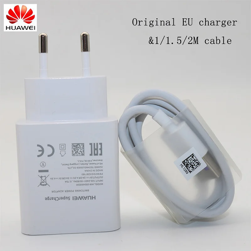 Настенное зарядное устройство USB huawei для путешествий SuperCharge Fast 5V4. 5A 5А usb type C кабель P20 Pro Lite P10 P9 Plus Mate10 Mate9