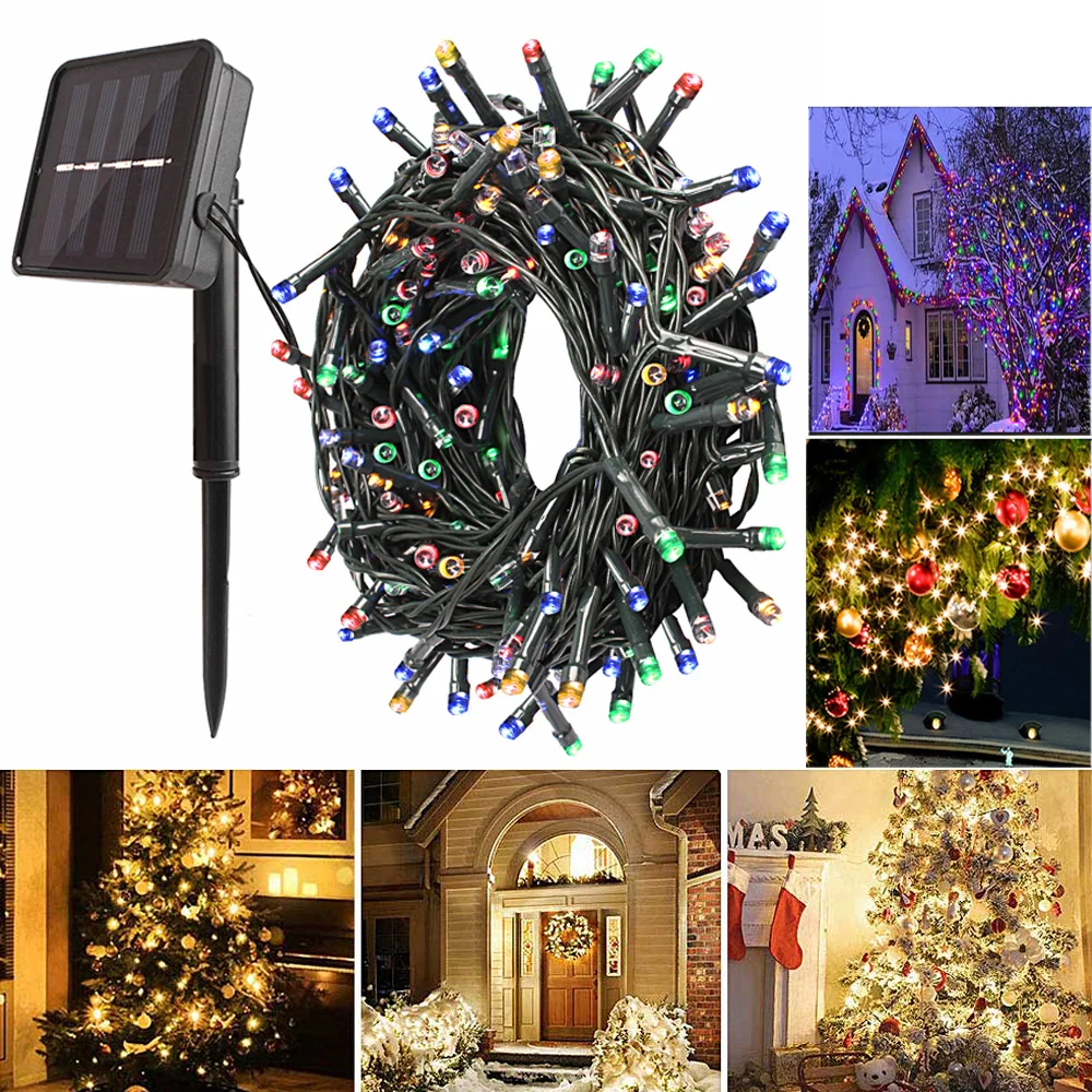 

7M 12M Fairy Light Waterproof Solar Led String Lights Outdoor Christmas Lights Led Garland Holiday Lighting for Halloween Decor