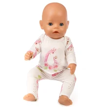 Кукла Одежда для новорожденных подходит 18 дюймов 40-43 см Единорог Альпака платье с рисунком кактуса кукла аксессуары Одежда для ребенка фестиваль подарок на день рождения