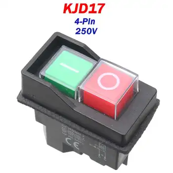 

250V KJD17 Garden Tools Electromagnetic Starter Push Button Switches Machine Tool Equipment IP55 Waterproof Safety Switch