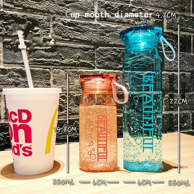 Soffe 350 мл 550 мл Bpa пластиковая бутылка для воды МОЯ Прозрачная портативная дорожная походная Спортивная бутылка для воды на открытом воздухе