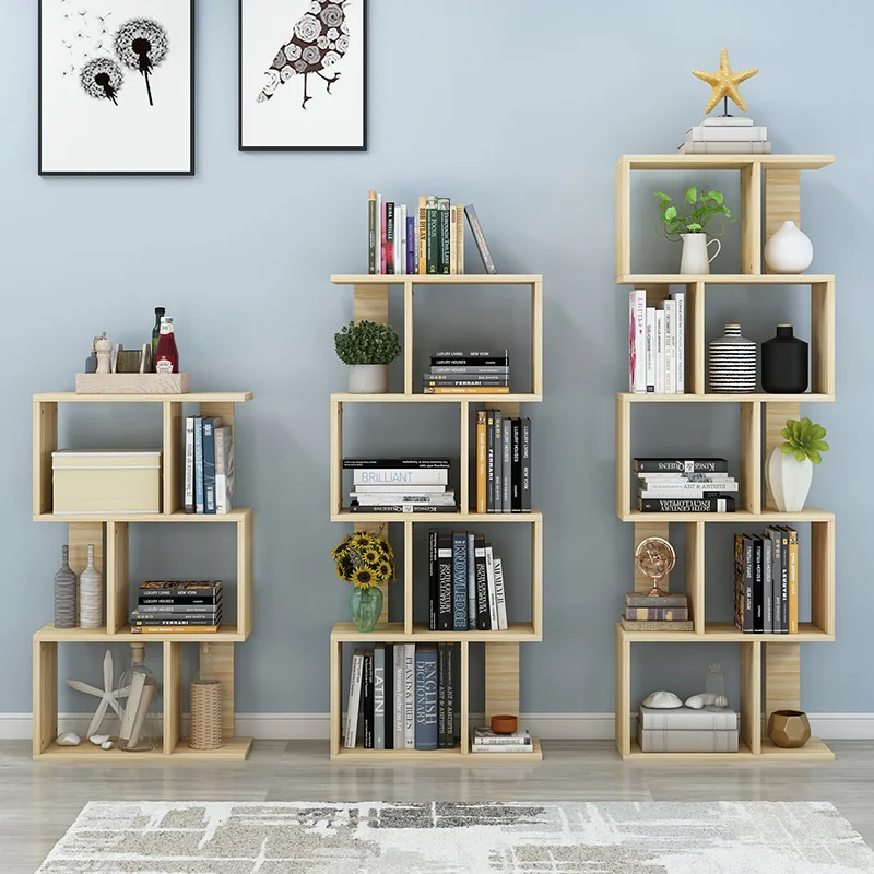 

Bookcase Simplified on the desk and the floor, easy to store children's students' bookcase shelf.
