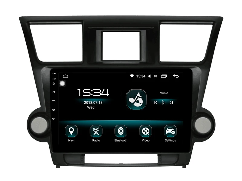 Perfect AVGOTOP Android 9.0 DVD Car Player For TOYOTA 2011-2015 Highlander 4GB RAM 64GB FLASH BIG SCREEN in car dvd player 7