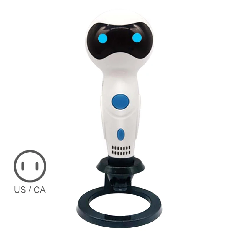 White US 3D Ручка, умный робот, форма голоса, Подсказка, USB, 3D Ручка для печати для детей GK99 - Цвет: White US