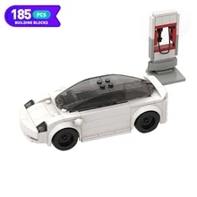 

Moc Technical Car Model 3 New Energy Sports Car Speed Champions Block Circuit Building Blocks Decoration Children Toys Gifts