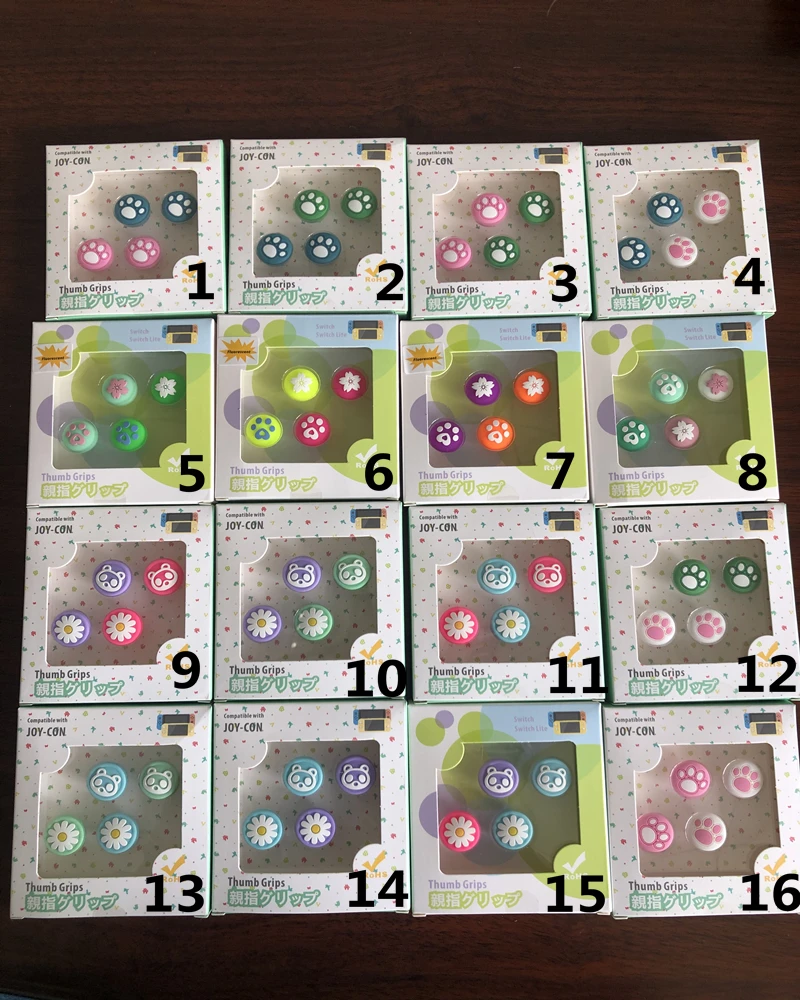 4 шт. аналоговые колпачки для JoyCon силиконовый джойстик пальца ручки грипса руля