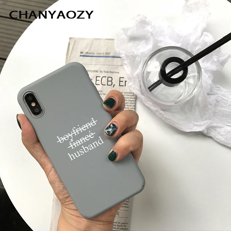Простой серый чехол с рисунком для телефона iphone XR XS Max 6 7 8 S plus жесткий пластиковый