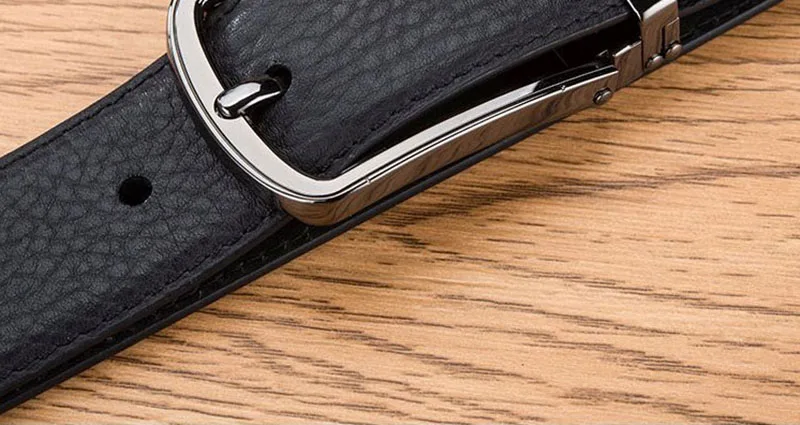FAJARINA Brand Name Top Quality Real Cow Genuine Leather Belt Straped Pin Buckle Metal Belts for Men Free Shipping N17FJ741