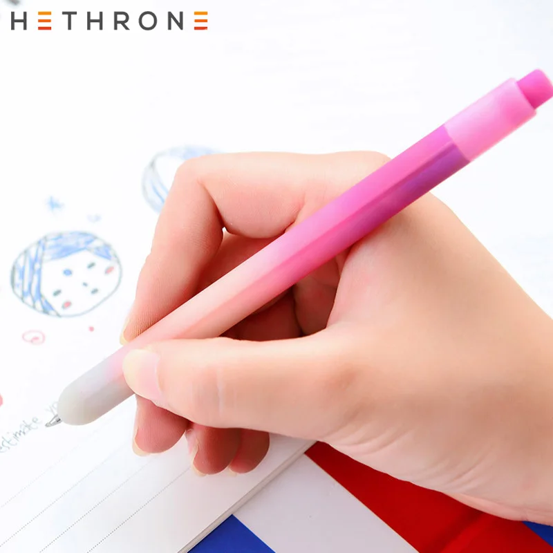 Hethrone 4 шт. фиолетовая гелевая ручка для письма звездное небо каллиграфия