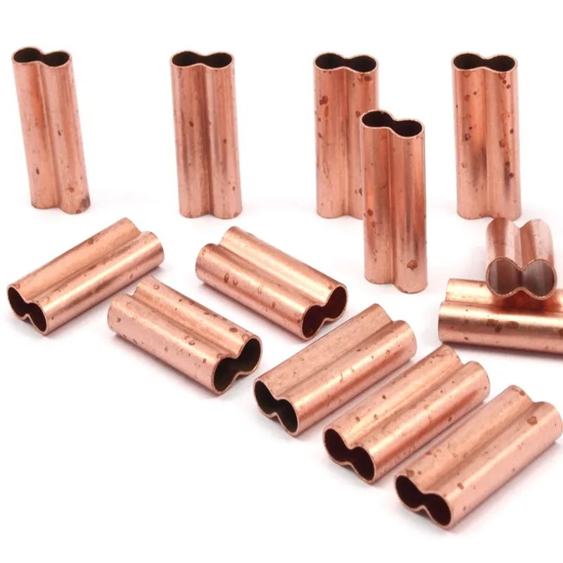 

..12pcs. Double Raw Copper Tubes..sz (20x9x4.50mm) D451