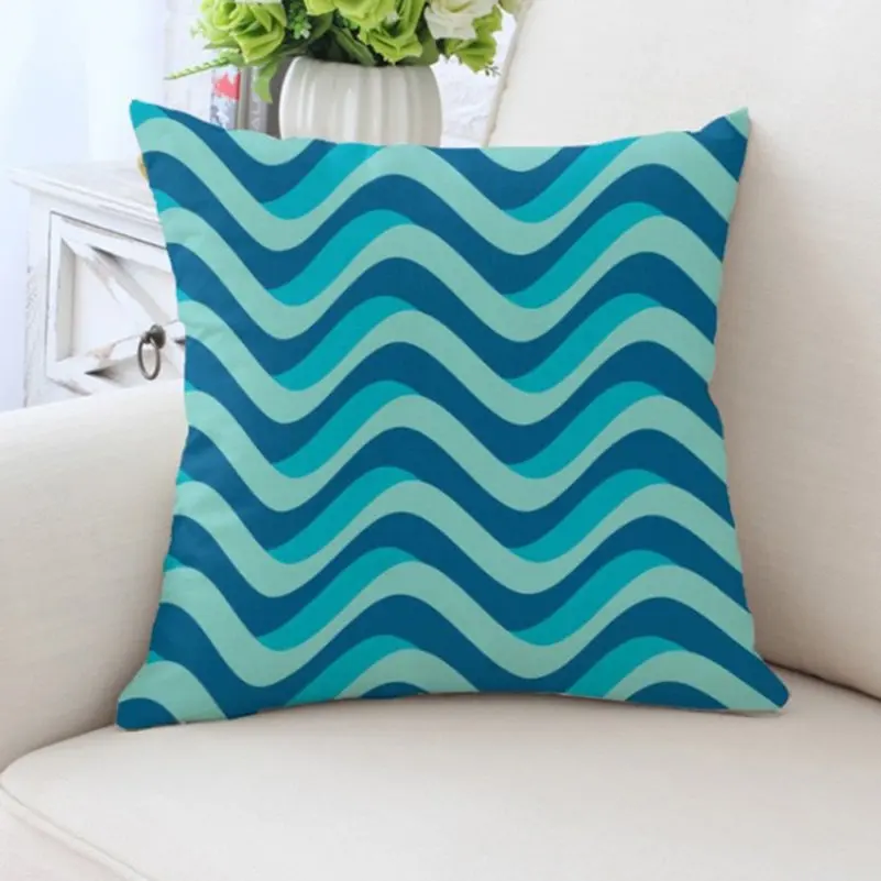 Sofa Decorative Cushion Cover Nordic Pattern Office Car Pillow Pillowcase Polyester 45*45 Throw Pillow Home Decor Pillowcover