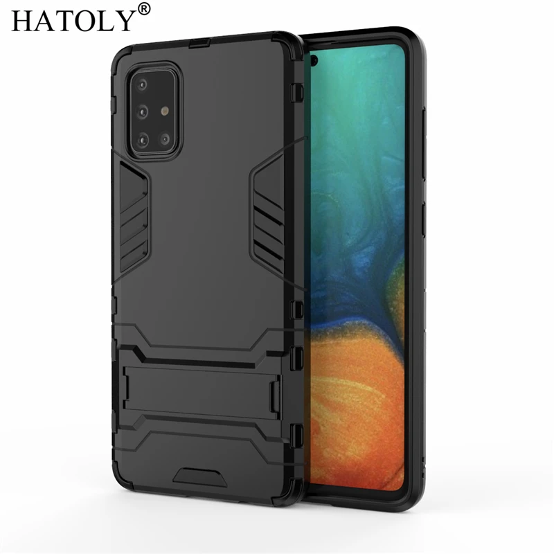 

HATOLY For Armor Case Samsung Galaxy A71 Case Shockproof Robot Silicone Rubber Hard Back Phone Cover For Samsung Galaxy A71 6.7