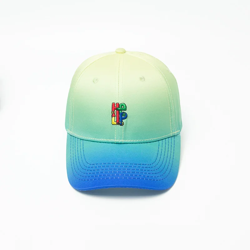 Высококачественные модные бейсболки женские мужские Snapback хип хоп рэп шляпа женские градиентные цвета