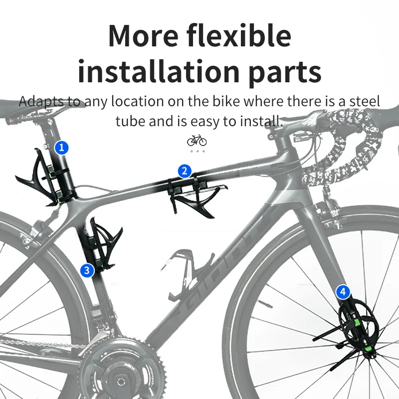 LILIOO Bicycle Bottle Cage Fixed Seat MTB Road Bike Seatpost Handlebar Bottle Bracket Adjustable Holder Conversion Mount Adapter bicycle water bottle cage bicycle bottle holder water bottle holder