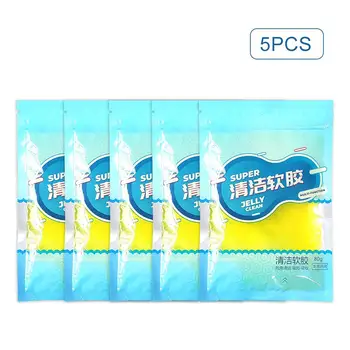 

5PCS Auto Air Vent Cleaning Gel Dust Cleaning Fan Keyboard PC Tablet Laptop Cleaner Office Cleaning Kit Ust Remover