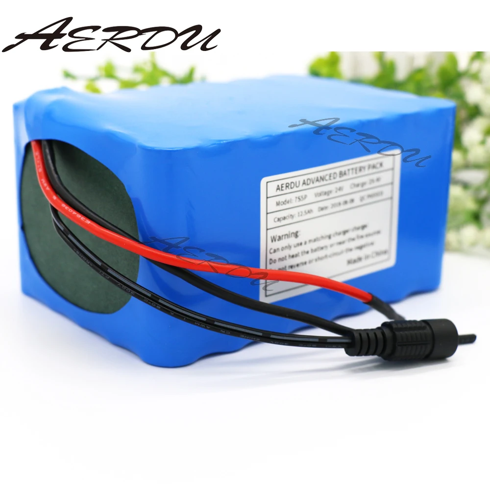 AERDU 7S5P 29 4 V 12.5Ah 20A BMS 450 ватт 24В литий ионный аккумулятор электрический Одноколесный