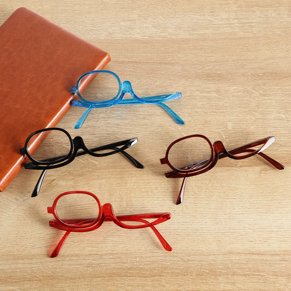 1PC Rotating Folding Magnifying Makeup & Reading Glasses