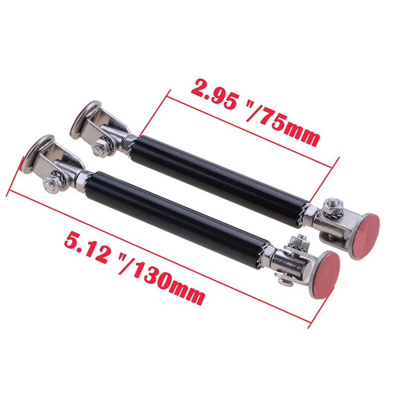 Universal Adjustable Front Bumper Lip Splitter Rod Strut Tie Bar Adhensive Support Kit Accessories 75mm/100mm/150mm/200mm car bumper spoiler bumper lip bumper lip decoration