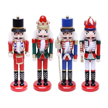 

2019 Christmas Decoration Nutcracker Puppet Soldier Shape Doll Ornament 24CM Children's Holiday Gift