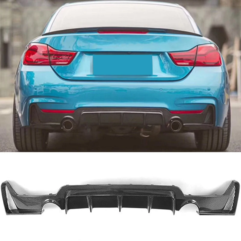 Губа диффузора заднего бампера из углеродного волокна для BMW 4 серии F32 F33 F36 Coupe