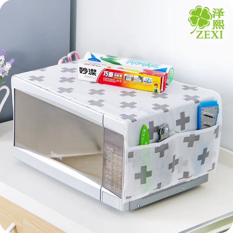 Tz9063 Северное Европейское стильное тканевое покрытие для микроволновки, пылезащитное покрытие для кухни, маслостойкое Дымовое покрытие для микроволновки