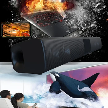 

20W Wireless Column Bluetooth Speaker TV Soundbar Stereo Sound Home Theater Sound Bar TF USB For TV DVD Player Computer Speakers
