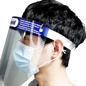 

Double Sided Anti-fog High-definition Transparent Protective Cap Anti-Saliva Splash Summer Anti-droplet Mask Face Windproof 2020