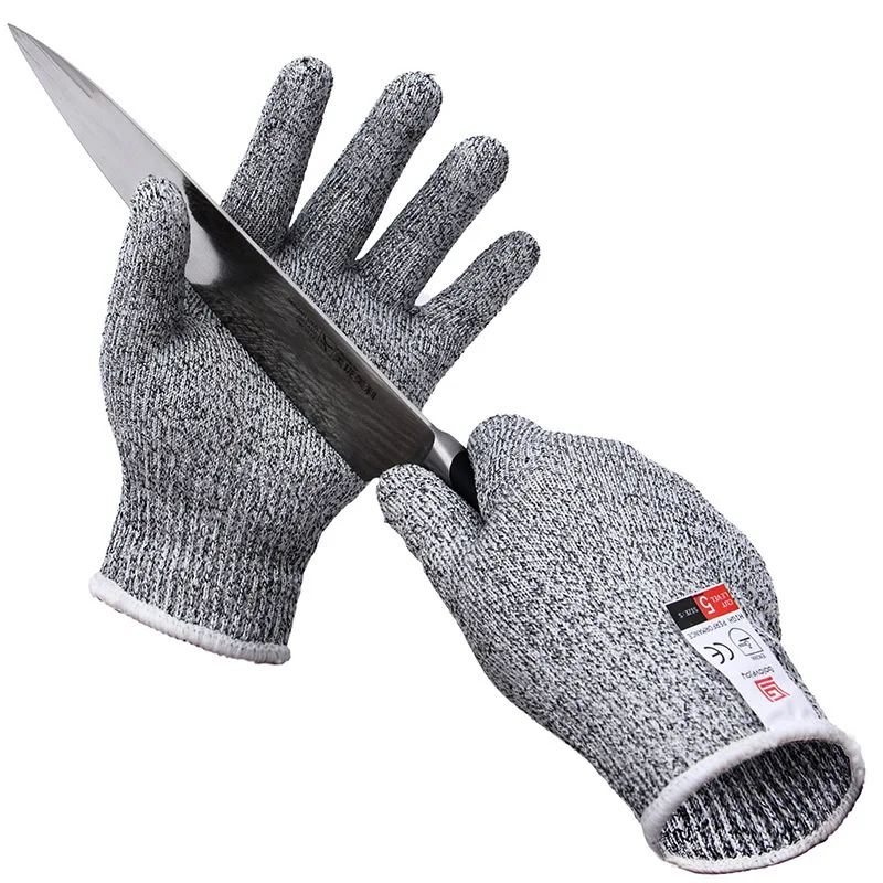 Safety Working Hunting Fishing Kitchen Gloves Men Women Nylon Butcher Knife Anti-Cutting Slaughter Repair Carpentry Gloves C96