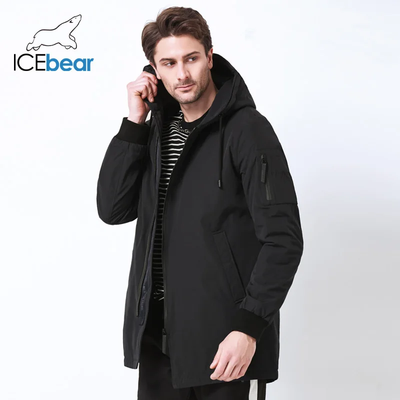 ICEbear новинка 2019 мужское осеннее пальто одежда высокого качества мужская куртка