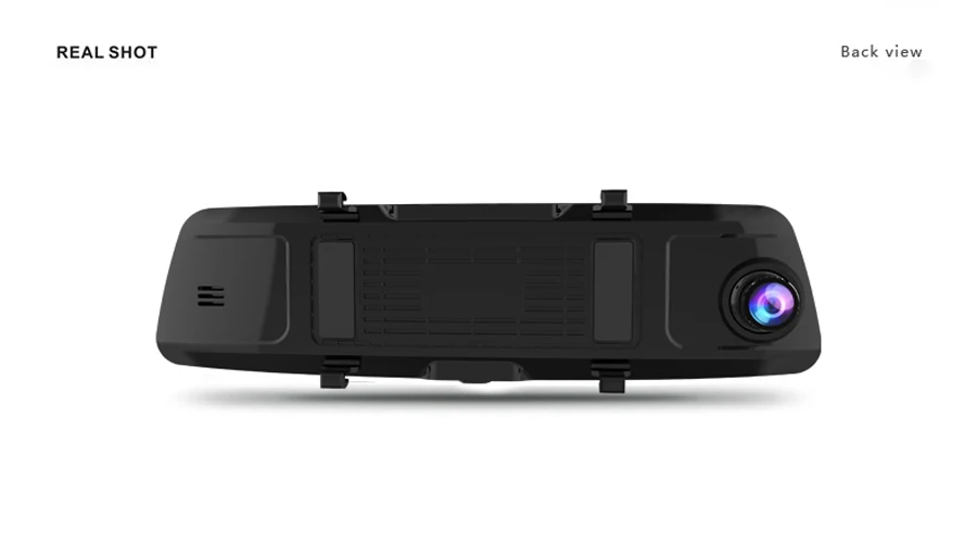 5 дюймов ips сенсорный экран Автомобильное зеркало заднего вида 2.5D стекло 1080P видео рекордер двойной объектив приборная камера с камерой заднего вида Автомобильный видеорегистратор