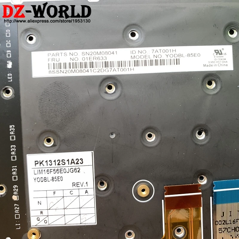 / спа Латинский Испанский клавиатура с подсветкой для lenovo Thinkpad X1 Carbon 5th 6th Gen Teclado 01ER633 SN20M08041