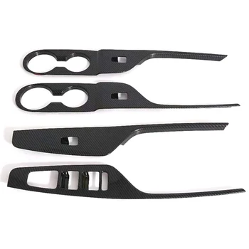 

Window Adjustable Switch Buttons Frame Cover Trim for Hyundai Palisade 2020 Carbon Style (Left Hand Drive ONLY)