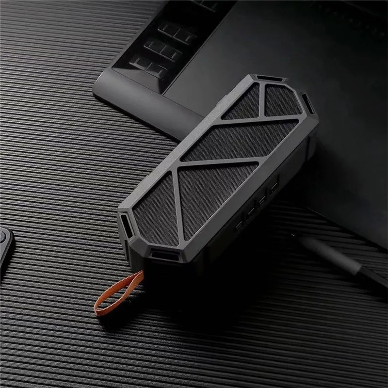 Портативный динамик беспроводной Bluetooth Колонка Бас Звук бар сабвуфер музыкальный плеер громкий динамик Поддержка FM радио TF карта