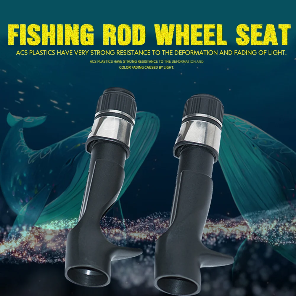 

Rod Holder Durable Practical Black ACS Ocean Fishing Supplies DIY Fishing Rod Reel Portable Fishing Rod Seat
