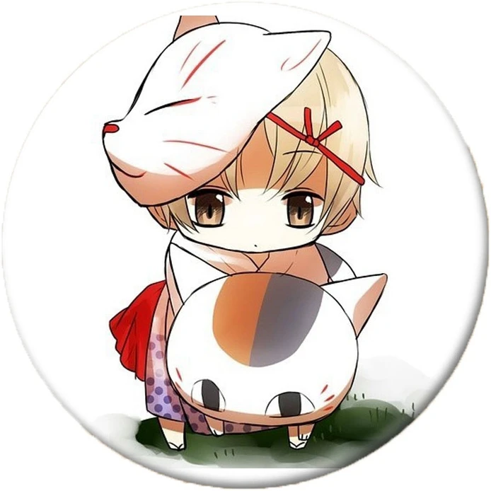 Японская брошь в стиле аниме Natsume Yuujinchou книга друзей кошка костюм кота-учителя значок рюкзаки Кнопка Одежда для женщин подарок XM - Окраска металла: 12