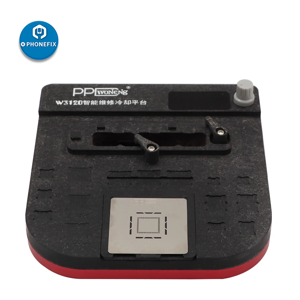 PPD W3120 Интеллектуальный телефон ремонт охлаждающая платформа с черным позиционированием формы и A8 A9 A10 BGA трафарет шаблон