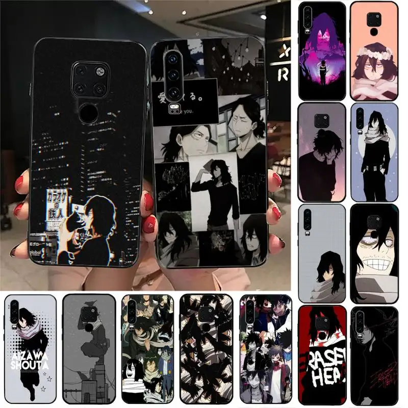 YNDFCNB чехол для телефона с ластиком головой Shota Aizawa My Hero Huawei Honor 7A 7C ru 5 7 8 8x9 10 20lite 10i 20i