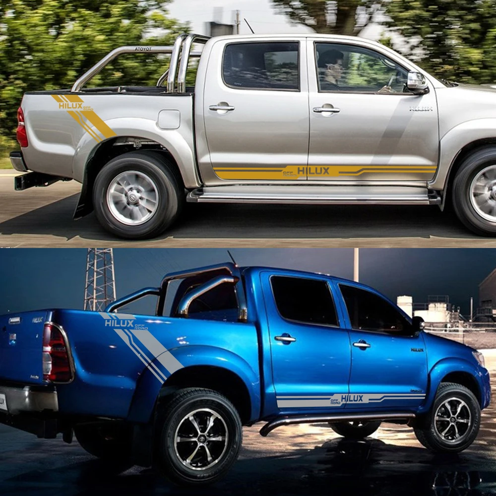 2 шт. автомобильные боковые полосы наклейки для Toyota RAV4 Автомобильная виниловая пленка наклейки DIY Стайлинг украшения автомобильные принадлежности для тюнинга