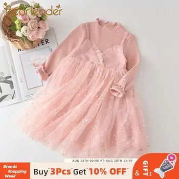 

Bear Leader Girls Party Dress 2020 New Spring Kids Sequined Dresses Autumn Long Sleeve Vestidos Toddler Baby Outfits 3 7 Years