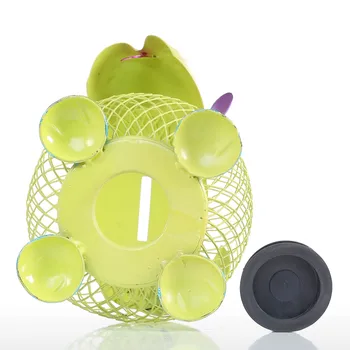 

New Green Puppy Money Bank Metal Craft Practical Craft Home Decor Collecting Saving Box Moneybox Gifts for kid Favor Craft