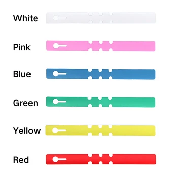

100pcs Ring Set Tree Ornament Gardening Label Nursery Solid Color Reusable Waterproof Signage PVC Flower Hang Tag Plant Markers